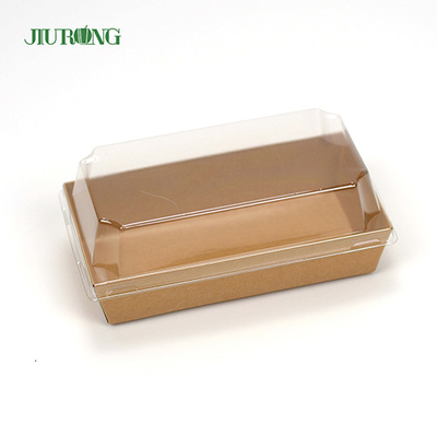 Longueur biodégradable ondulée du conteneur 135mm de papier d'Oilproof pour des beignets