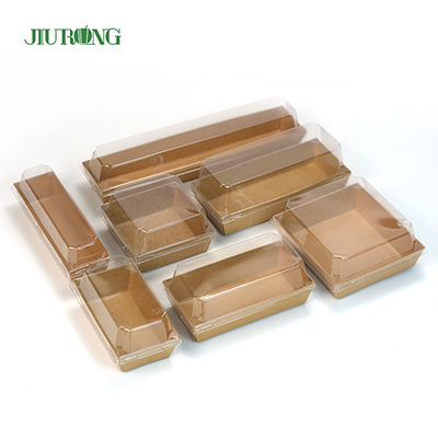 Longueur biodégradable ondulée du conteneur 135mm de papier d'Oilproof pour des beignets
