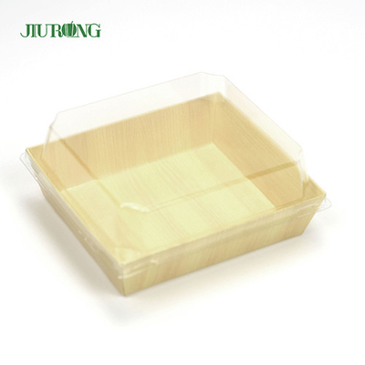 Plateau biodégradable réutilisé de sushi de papier de récipient de nourriture 180mm pour le magasin de nourriture