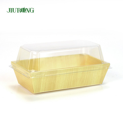 Plateau biodégradable réutilisé de sushi de papier de récipient de nourriture 180mm pour le magasin de nourriture