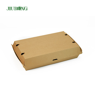 Boîte à lunch en papier de qualité alimentaire à emporter écologique 2100 ml