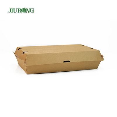 Boîte à lunch en papier de qualité alimentaire à emporter écologique 2100 ml