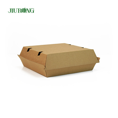 F flute Contenants à emporter écologiques 700ml bateaux alimentaires en papier brun