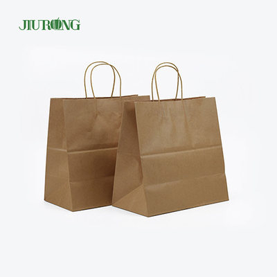 Take Away SOS Kraft Sac en papier biodégradable Recyclable Approuvé BSCI