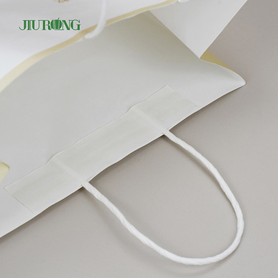 Sac en papier biodégradable écologique de cadeau 350mm avec le pain de poignée