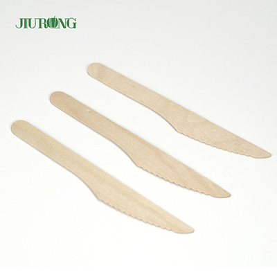 Ensemble de fourchette en bois de couverts jetables biodégradables en bambou 95mm