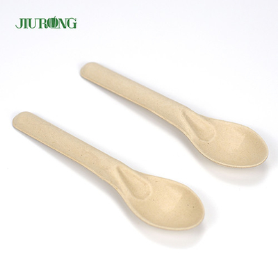 Cuillère de fourchette de couteau de bagasse de canne à sucre de couverts jetables biodégradables faits sur commande