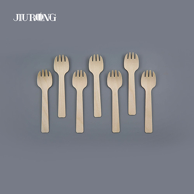 Coutellerie jetable biodégradable personnalisée Couverts compostables en bois 140mm