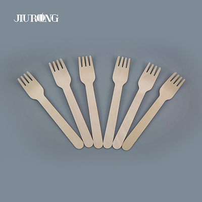 Coutellerie jetable biodégradable personnalisée Couverts compostables en bois 140mm