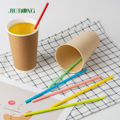 Papier biodégradable fait sur commande Straw For Coffee Drink Bendable 150mm