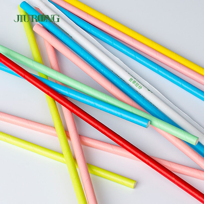 Papier biodégradable fait sur commande Straw For Coffee Drink Bendable 150mm