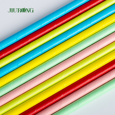 Papier biodégradable fait sur commande Straw For Coffee Drink Bendable 150mm