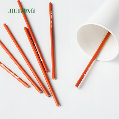 Papier biodégradable droit fait sur commande Straw For Fast Food LFGB