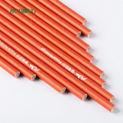 Papier biodégradable droit fait sur commande Straw For Fast Food LFGB