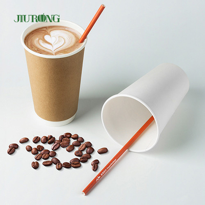 Papier biodégradable droit fait sur commande Straw For Fast Food LFGB