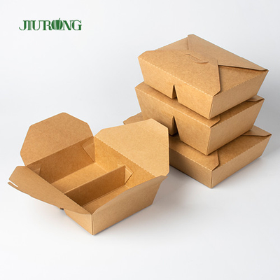 Conteneur biodégradable d'emballage de papier d'emballage Togo Box Fast Food Takeaway