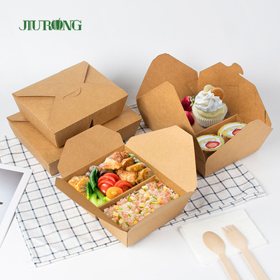 Conteneur biodégradable d'emballage de papier d'emballage Togo Box Fast Food Takeaway