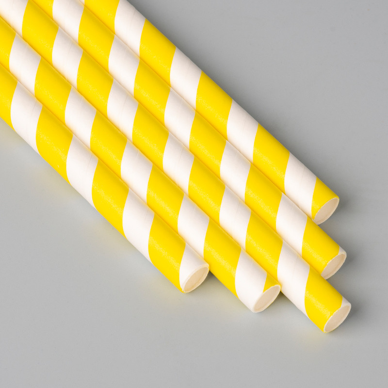 La boîte colorée de rayure a emballé Straw Eco de papier jetable - amical