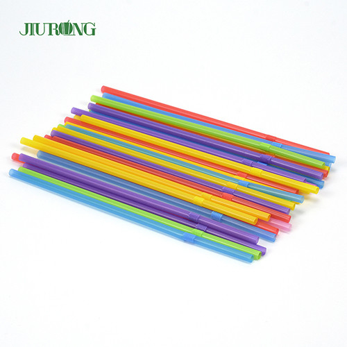 Les pailles jetables écologiques biodégradables ont coloré 4.6*150mm en plastique