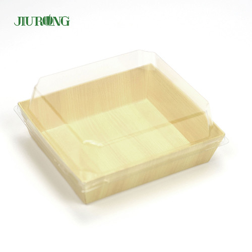 Plateau biodégradable réutilisé de sushi de papier de récipient de nourriture 180mm pour le magasin de nourriture