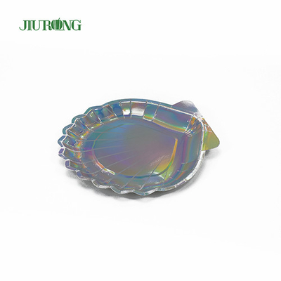 Assiettes jetables en papier biodégradable en bambou Recyclable rond dia 23cm