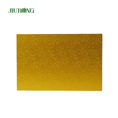 Grand panneau de gâteau de rectangle de base de carton d'or certification BSCI de 11 pouces