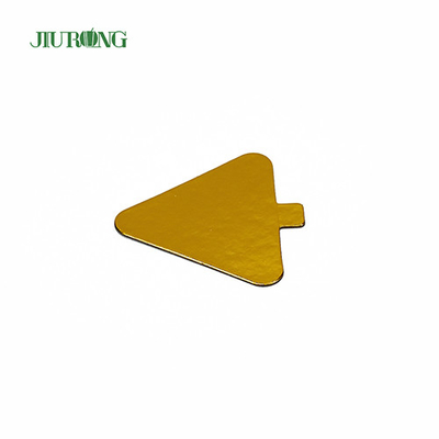 Enfants DIY Triangle Mini Cake Board doré 93 * 88mm Papier d'aluminium de qualité alimentaire