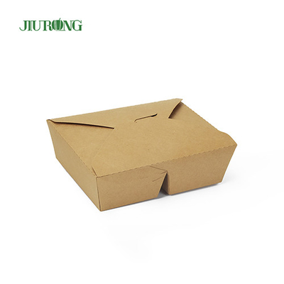 Logo fait sur commande biodégradable écologique de la boîte 800ml de récipient de papier