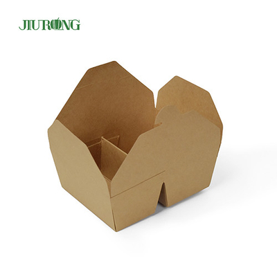Conteneur de papier biodégradable d'emballage à emporter 1480ml pour la charcuterie