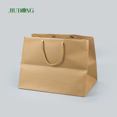 Sacs en papier biodégradables à emporter d'emballage de taille du sac 320mm écologiques